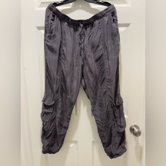 JOHNNY WAS Grey Ramble Cargo Pull-On Pant Joggers L - Picture 2 of 11